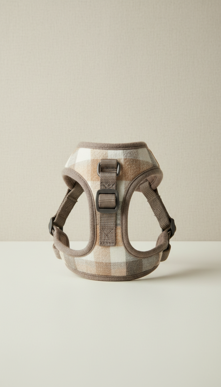 Brushed Cotton Harness in Sandstone